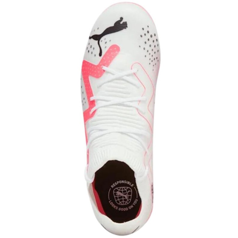 Scarpe da calcio Puma Future Match FG/AG Jr 107384 01 bianco bianco 1
