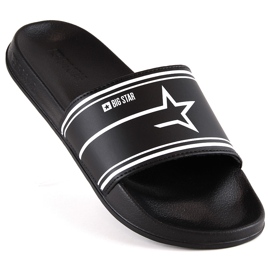 Pantofole da uomo nere Big Star MM174313 nero 1