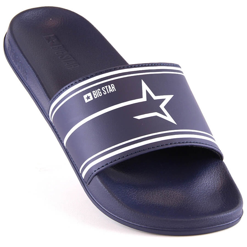Pantofole sportive da uomo Big Star MM174314 blu navy bianco 2