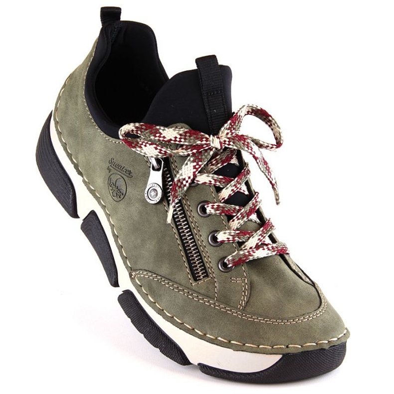 Comode scarpe Rieker W RKR610 verde 1