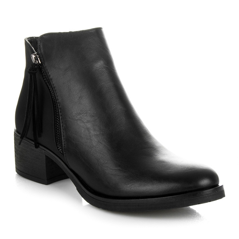 Vices New Collection Stivaletti Chelsea con frange nero 1