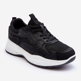 PG1 Scarpe Sportive Da Donna Sneakers Con Plateau Nere E Bianche Lomare nero 1