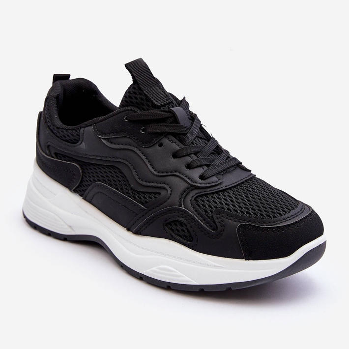 PG1 Scarpe Sportive Da Donna Sneakers Con Plateau Nere E Bianche Lomare nero 1