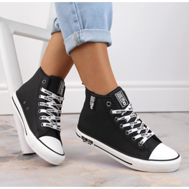 Sneakers isolate nere Big Star KK274598 nero 1