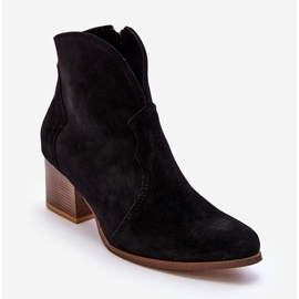 Lewski Shoes Stivali da cowboy in pelle scamosciata Leewski EV28 neri nero 1