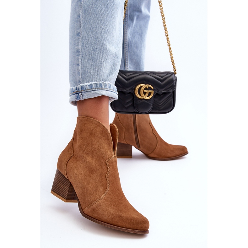 Lewski Shoes Stivali da cowboy in pelle scamosciata Lewski EV28 marroni marrone 2