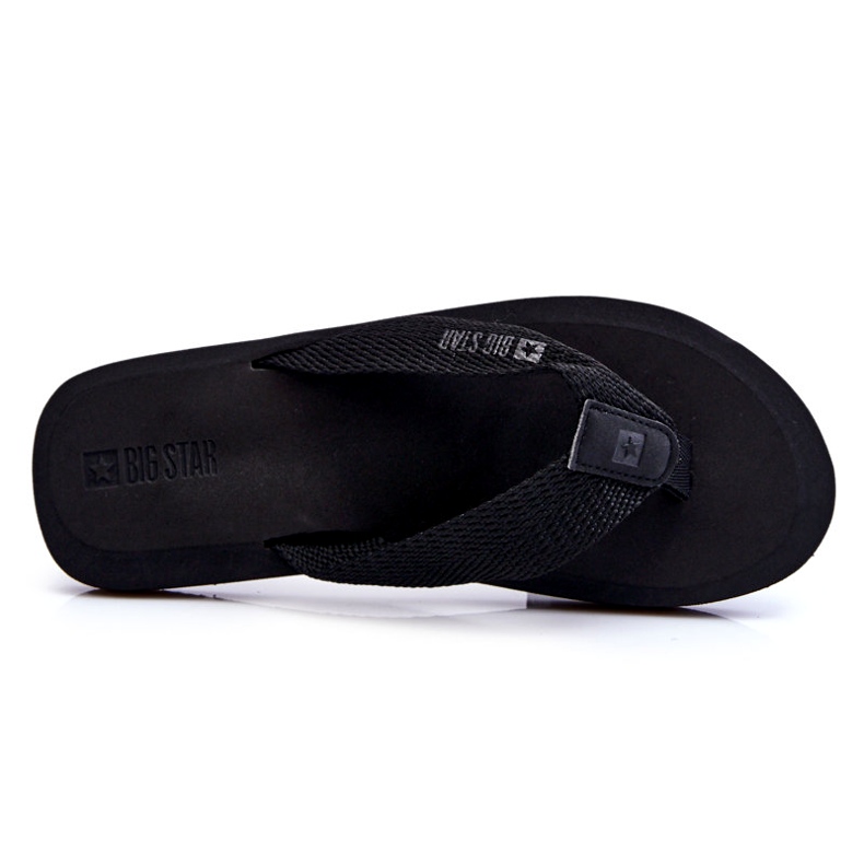 Infradito da uomo in schiuma Big Star LL174618 nere nero 3