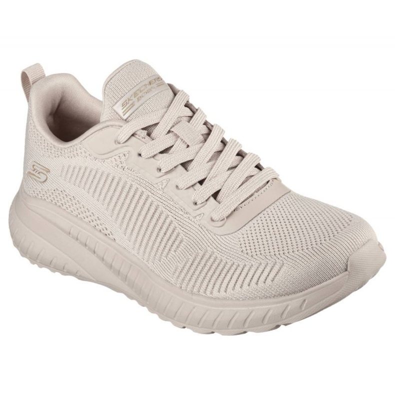 Scarpe Skechers Memory Foam Bobs Squad Chaos W 117209 Nude beige 1