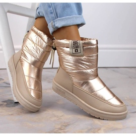 Doposci metallizzati Big Star W INT1589D beige d'oro 1