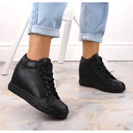 Big Star W INT1899A sneakers con zeppa isolate nere nero 2