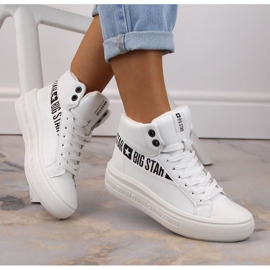 Scarpe sportive isolate Big Star W INT1901A bianche bianca 1