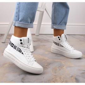 Scarpe sportive isolate Big Star W INT1901A bianche bianca 2