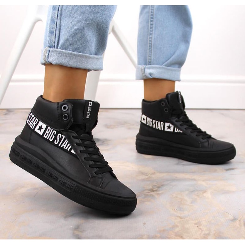 Big Star W INT1901B scarpe sportive isolate nere nero 2