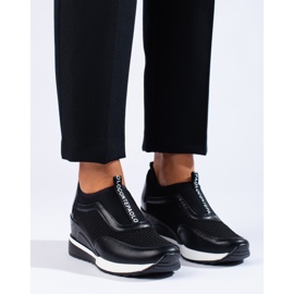 Sneaker traforate VINCEZA nero 1