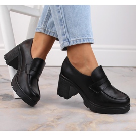 Scarpe da donna sul palo nero Potocki 12154 1