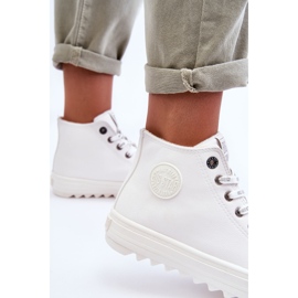 Sneakers da donna Big Star High Warm White GG274108 bianco 1