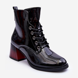 Vinceza Stivali con tacco alto laccati Black Luloshe nero 2