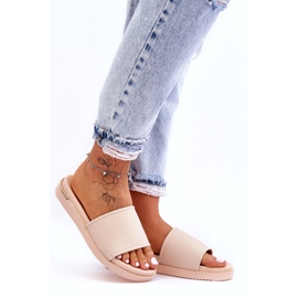Ciabatte da donna con plateau Big Star LL274933 Beige 2