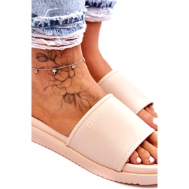 Ciabatte da donna con plateau Big Star LL274933 Beige 1