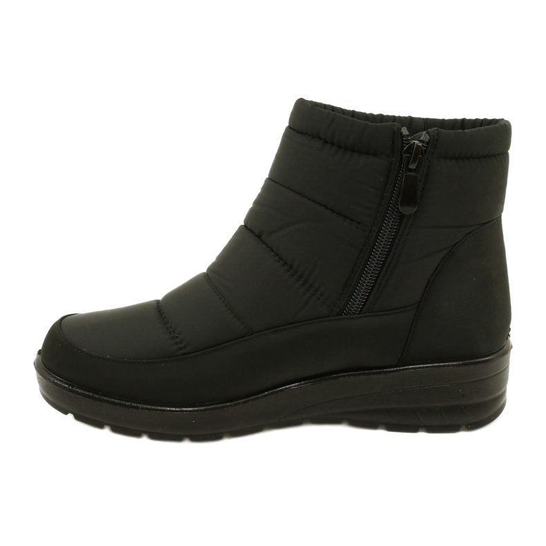 NEWS Stivali da neve femminili leggeri su 22sn26-5029 pelliccia nera nero 1