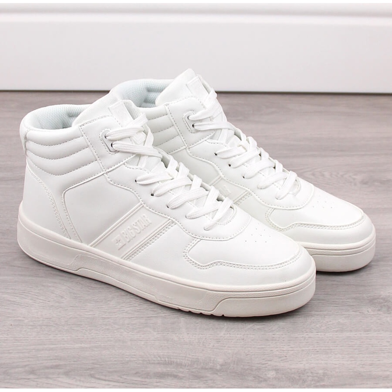 Scarpe sportive da uomo sneakers per la caviglia bianche Big Star KK174134 bianco 1