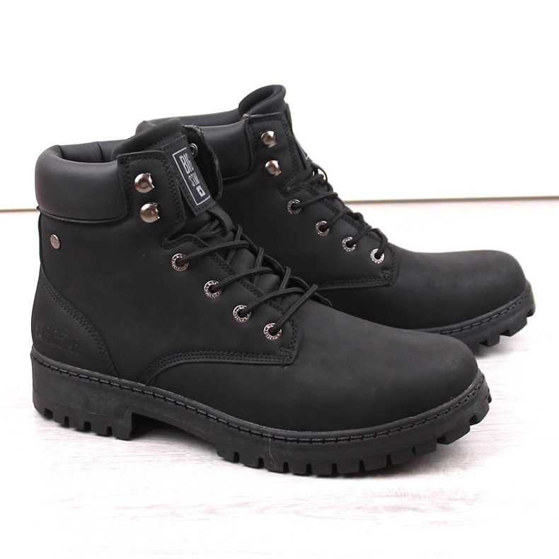 Stivali alti da uomo neri Big Star KK174209 nero 1
