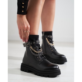 Lavoratrici con catene Shelovet nero 1