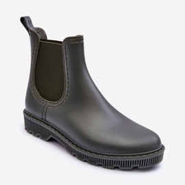 PG3 Galosce slip-on opache da donna verde scuro Helinca 1