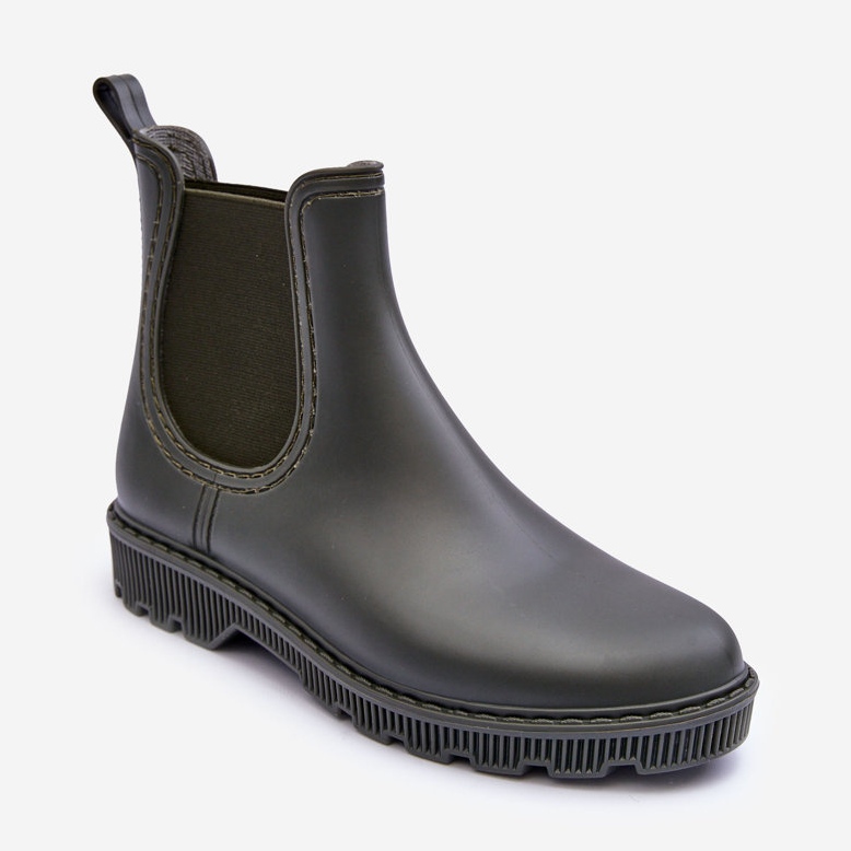 PG3 Galosce slip-on opache da donna verde scuro Helinca 1