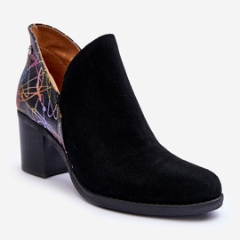 Stivali in pelle da donna con tacco Maciejka 04492-99 Nero 1