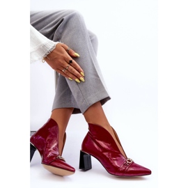 Stivali in pelle con tacco Maciejka 05262-15 Fucsia rosa 2