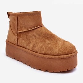 FD1 Stivali da neve in pelle scamosciata su piattaforma Corcoran Brown marrone 1