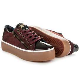 Kylie Sneakers Bordo Laccato rosso 1