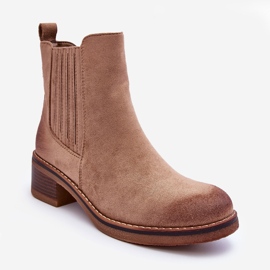 WS1 Stivali Classici Da Donna In Pelle Scamosciata Beige Metanassa 1
