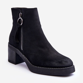 WS1 Stivali Classici Da Donna In Pelle Scamosciata Nero Limoso 1