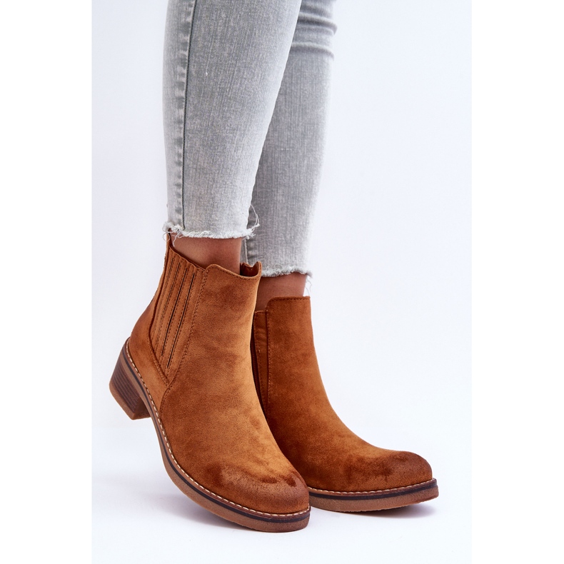WS1 Stivali Donna Classici Scamosciati Marrone Metanassa 1