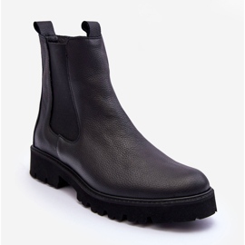 Stivali in Pelle Stivali Jodhpur Nero Nicole 2672 1