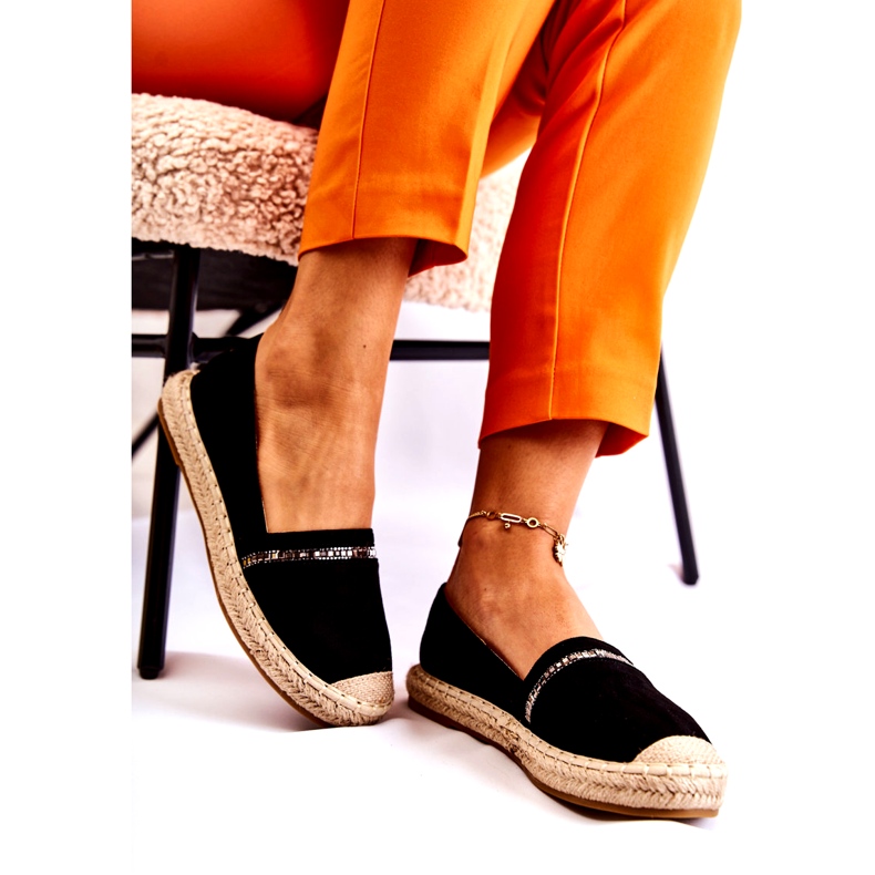 S.Barski Espadrillas classiche da donna nere Cersei nero 3