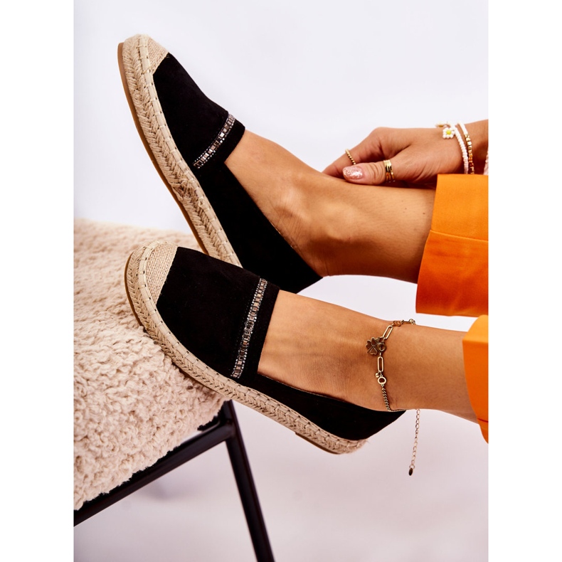 S.Barski Espadrillas classiche da donna nere Cersei nero 5