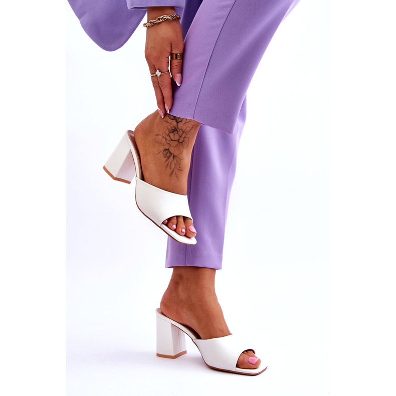 Pantofole Classiche da Donna Bianche Loara bianca 4