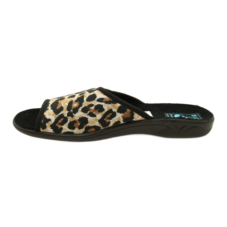Pantofole leopardate da donna Adanex 16833 nero 2