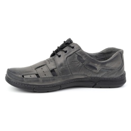 Olivier Scarpe estive da uomo traforate 600 grigio 1