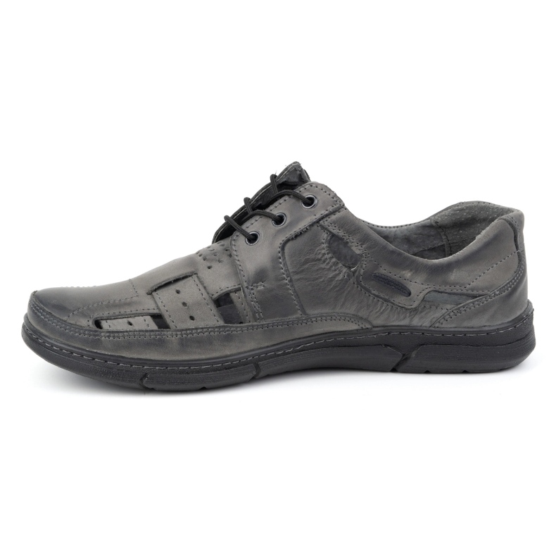 Olivier Scarpe estive da uomo traforate 600 grigio 1