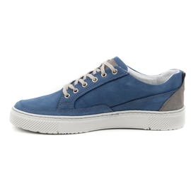 Olivier Scarpe Sneakers Uomo in Pelle 950MA blu 1