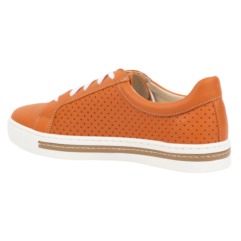 WASAK Scarpe da donna sneakers in pelle 0675W arancio arancia 1