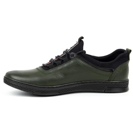 Polbut Scarpe casual da uomo in pelle K24 verde 1