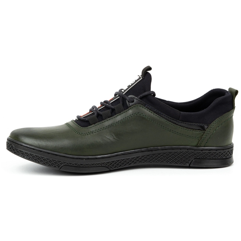 Polbut Scarpe casual da uomo in pelle K24 verde 1
