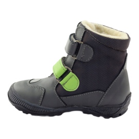 Stivali bartuś stivali con membrana 315 per velcro grigio/verde 2