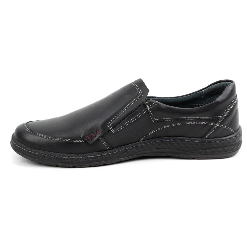Olivier Mocassini in pelle da uomo 943MA neri nero 1