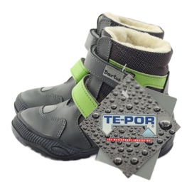 Stivali bartuś stivali con membrana 315 per velcro grigio/verde 5